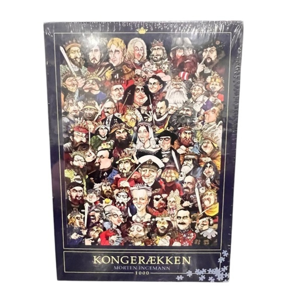 Denmark KONGERAEKKEN MORTEN INGEMANN 1000 Pc Jigsaw Puzzle HISTORICAL New Sealed